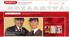 Desktop Screenshot of pfeiferbekleidung.eu